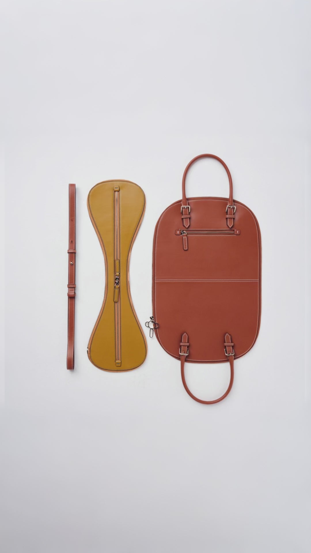 Brown Yellow Bowling Bag